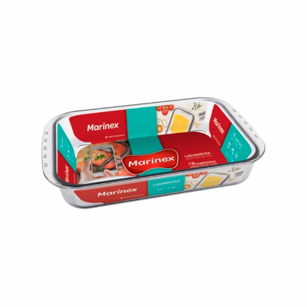 Asadera Vidrio Marinex Rectangular Clasica 5300 Ml