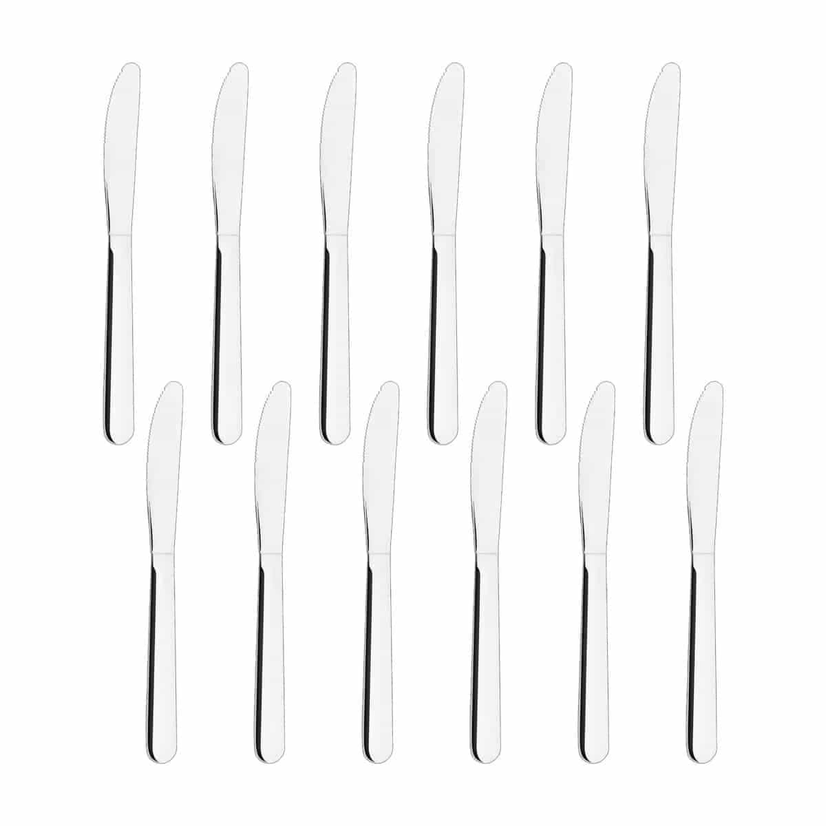 Cuchillos de postre Tramontina Malibu de acero inoxidable 3 pulgadas pack de 12 unidades