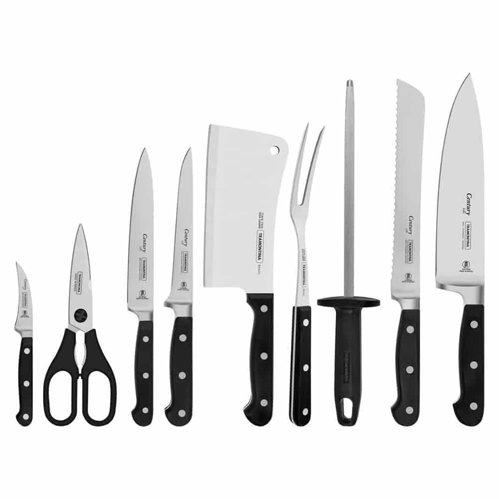 Kit para chef con estuche Tramontina Century 10 piezas