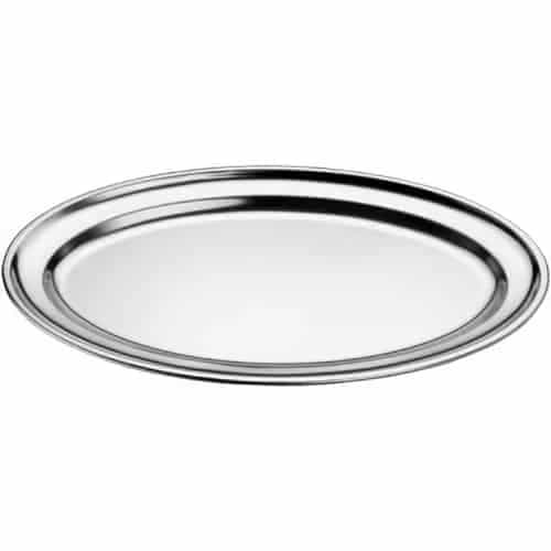 Bandeja Asadera Fuente Oval Acero Inox 35 Cm Grupo Dos