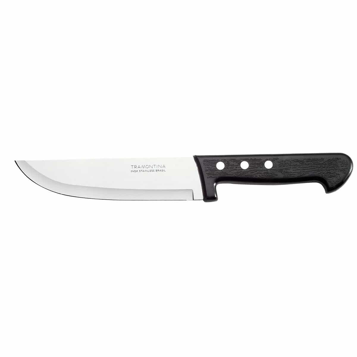 Cuchillo de cocina de acero inoxidable negro Tramontina Plenus 6 pulgadas