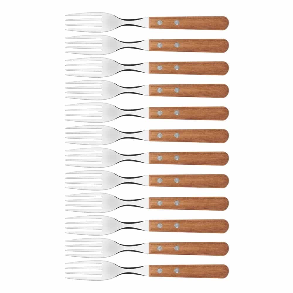 Tenedor Tramontina Mango De Madera Dynamic X12 Unid