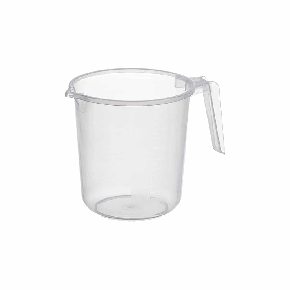 Jarra Medidora De Plastico 1000 Ml Graduada Transparente