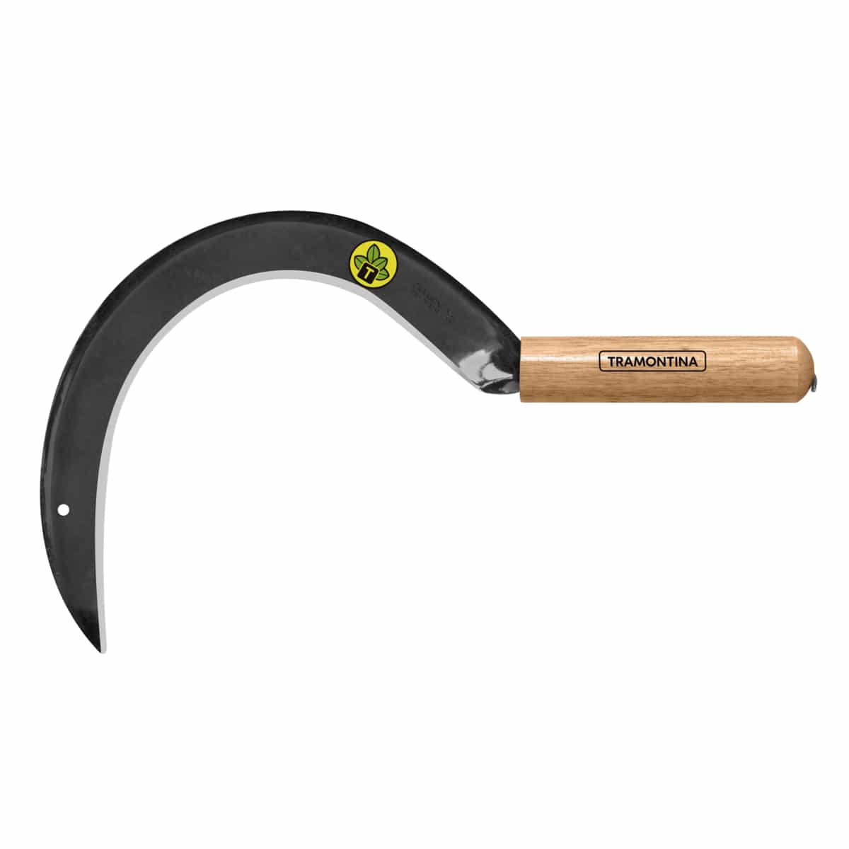 Hoz para pasto de acero carbono Tramontina con mango de madera 41.9 cm