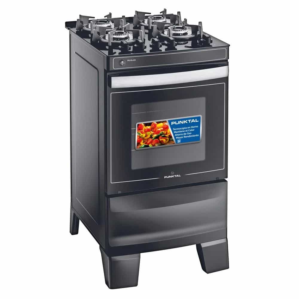 Cocina Punktal Agile Glass Pk-gl4 Multigas 4 Hornallas 220v