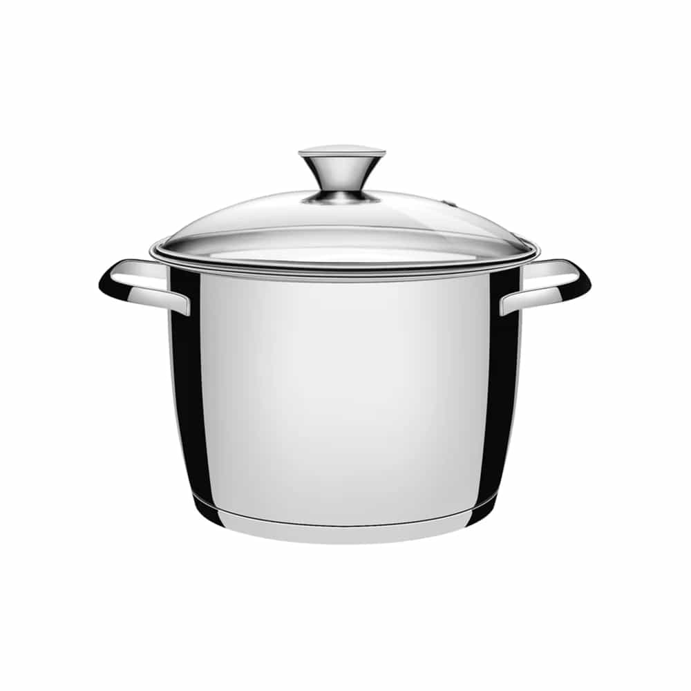 Olla alta con tapa de vidrio Tramontina Allegra 24 cm 7.5 L