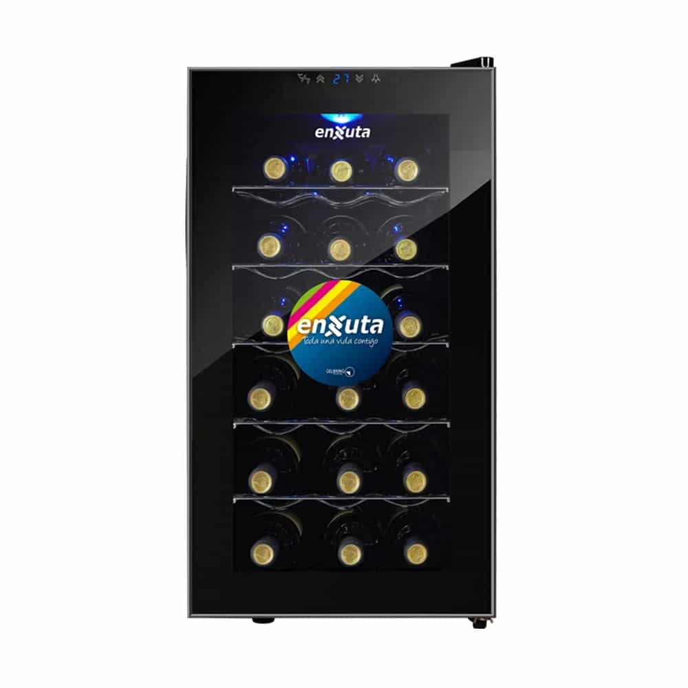 Enfriador De Vino Enxuta Para 18 Botellas 10c 18c Evenx3318