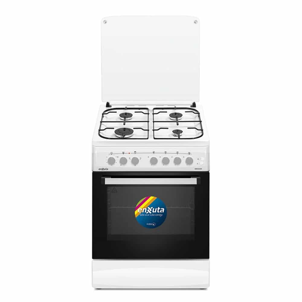 Cocina A Gas Enxuta Cenx5642w 4 Hornallas Con Grill Electric