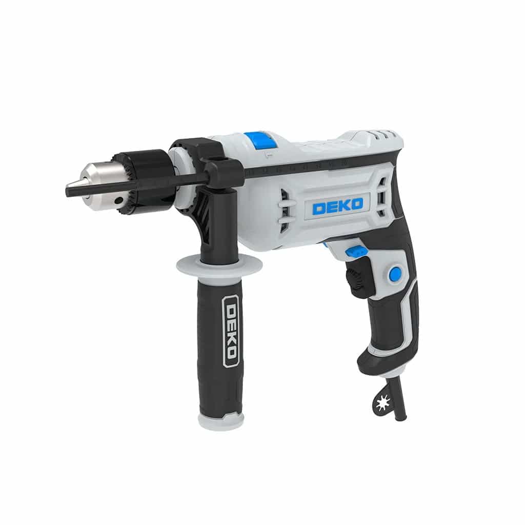 Taladro Con Percutor Deko Dkid13xp71 13mm 710w Color Gris