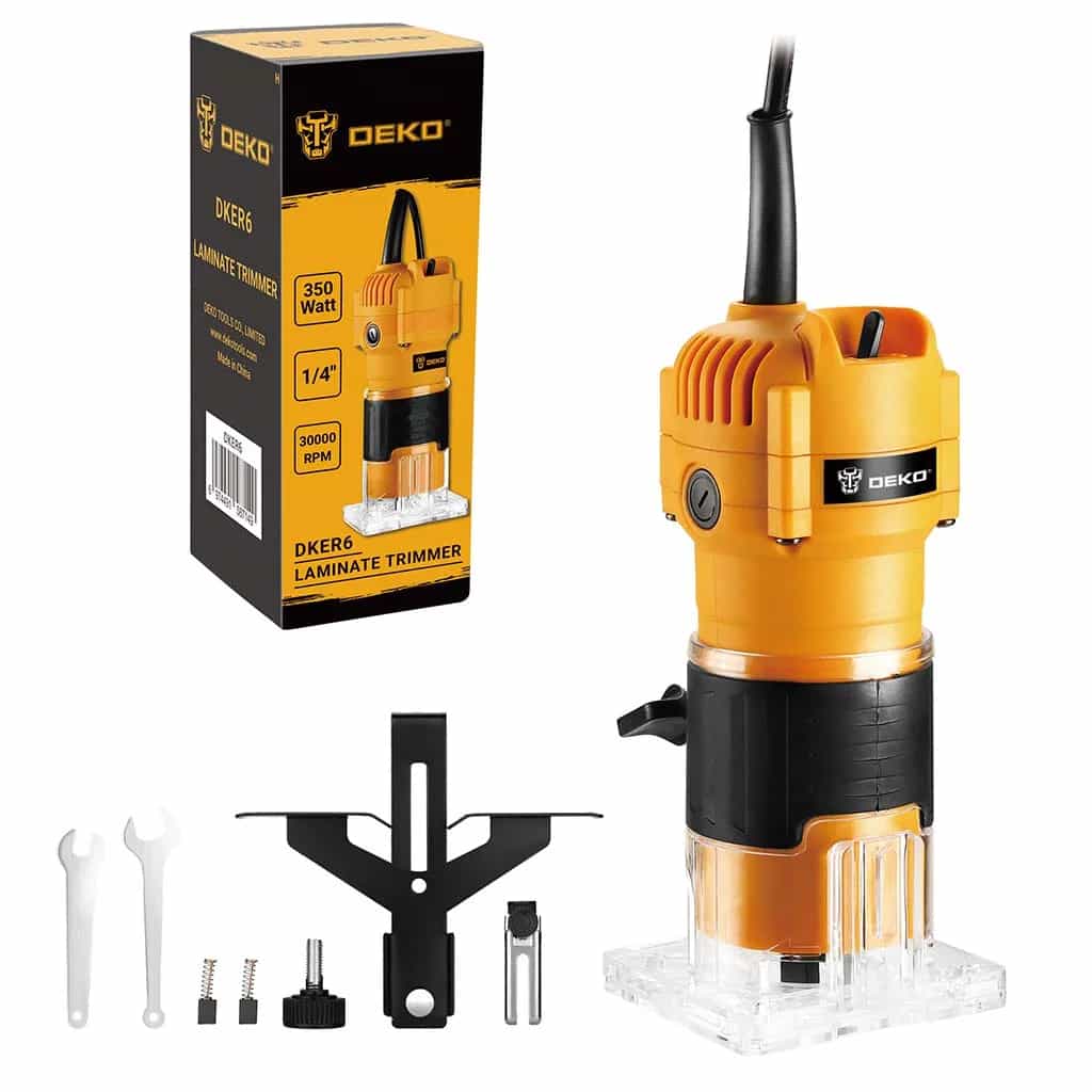 Trompo De Mano-router 6mm 350w Dker6 Deko 30.000 Rpm