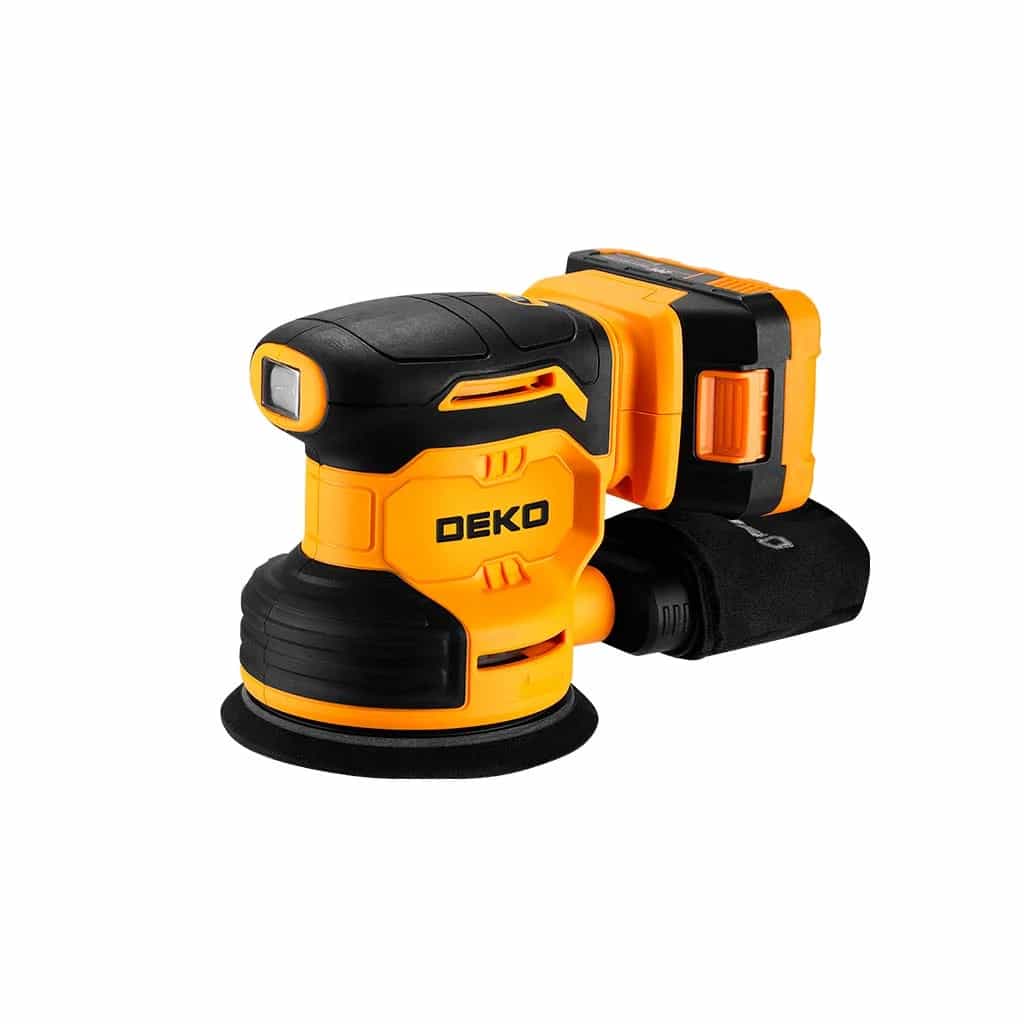 Lijadora Roto Orbital A Batería Deko Dkos20q1y-s1 125mm 20v