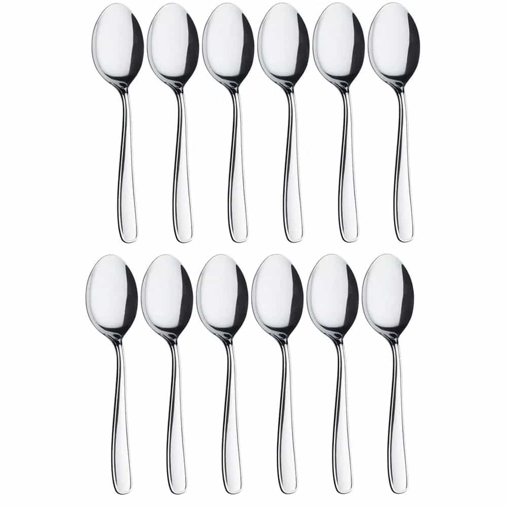 Cuchara De Postre Tramontina Acero Inox Meresias X12 Unid
