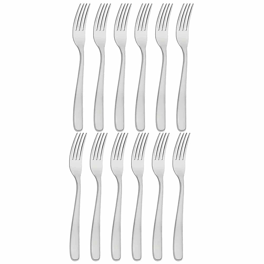Tenedor De Postre Tramontina Acero Inox Meresias X12 Unid