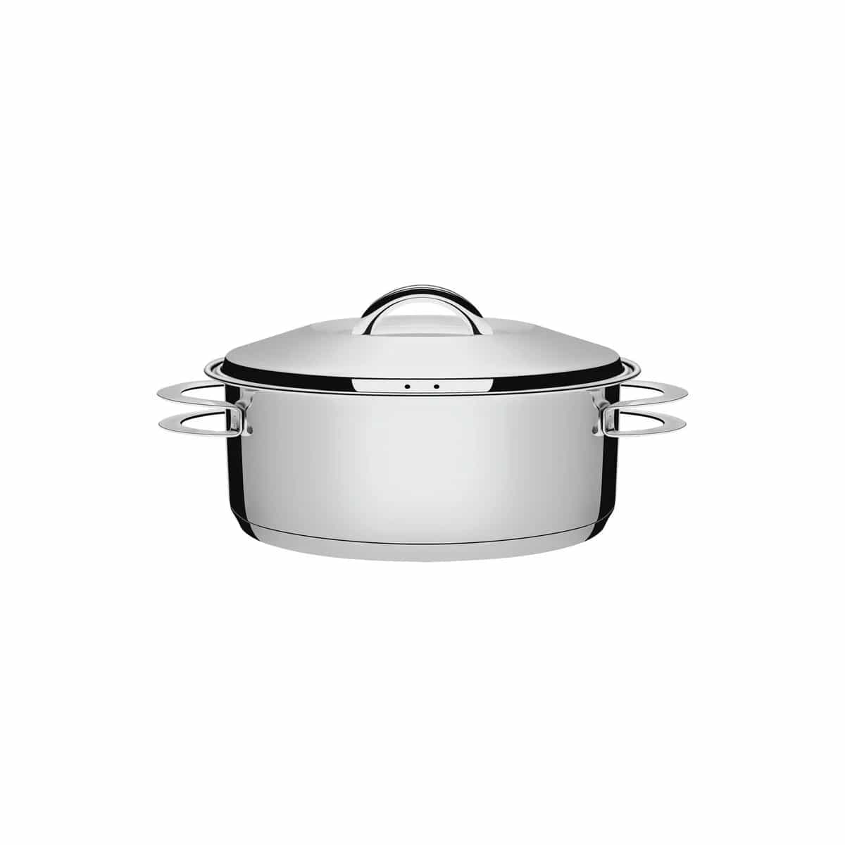 Cacerola Tramontina Solar de acero inoxidable con asas Triple Fondo 20 cm 2.9 L — Apta Inducción
