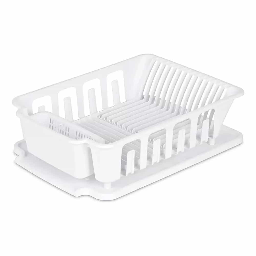 Escurridor De Platos Plástico Bandeja Cubiertero Desagüe