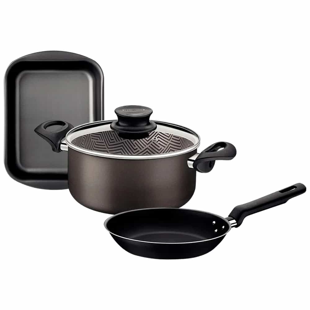 Cacerola Paris 2.9 L con sartén Loreto y asadera Brasil Tramontina