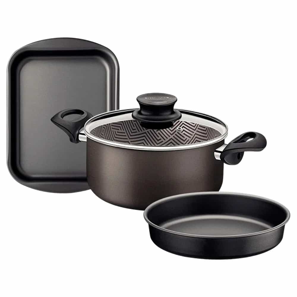 Cacerola Paris con tortera y asadera Brasil Tramontina 3 piezas
