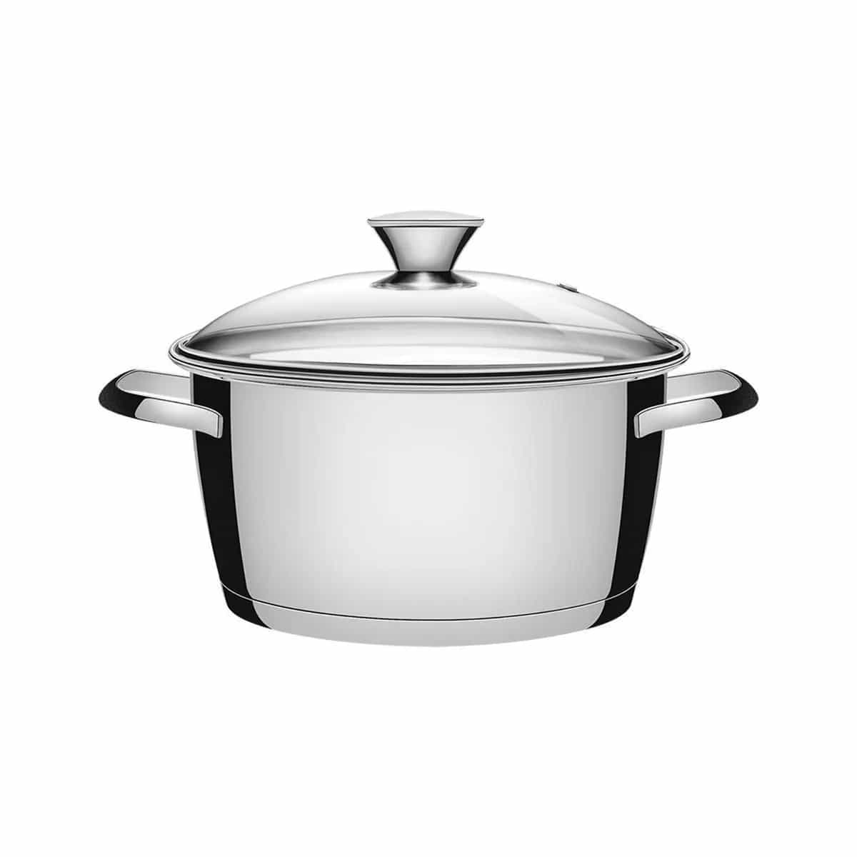 Cacerola honda con tapa de vidrio Tramontina Allegra 22 cm 4.2 L