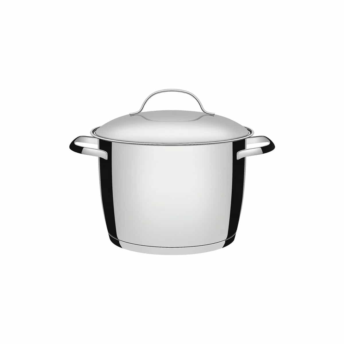 Olla de acero inoxidable Tramontina Allegra triple fondo para inducción 20 cm 4.4 L con tapa