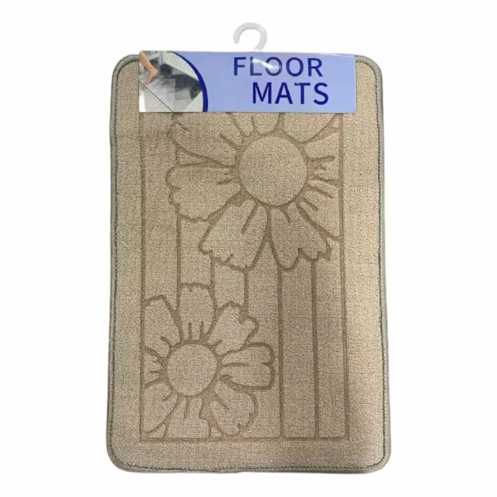 Alfombra Rectangular Antideslizante Rulos C/ Diseño 58x38cm