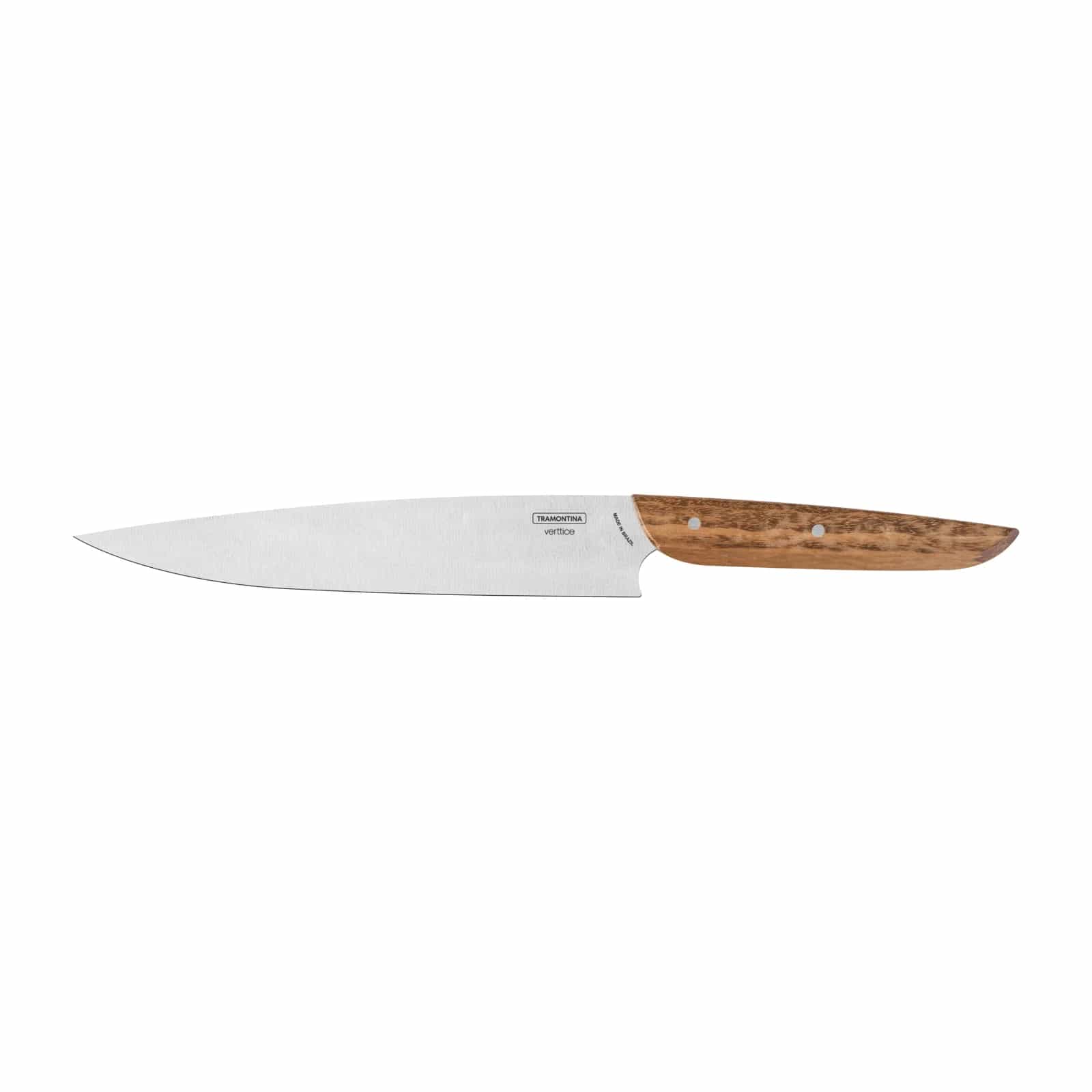 Cuchillo de cocina Utility de acero inoxidable Tramontina Verttice 8 pulgadas con mango de madera