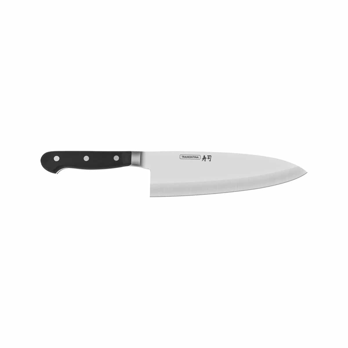 Cuchillo Deba Tramontina Sushi Gold de acero inoxidable 8 pulgadas