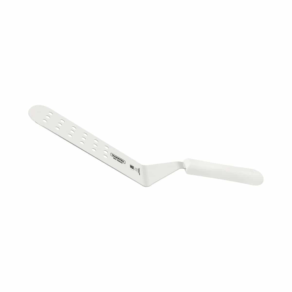 Espátula perforada para frituras Tramontina Profissional Master de acero inoxidable 9 × 3 pulgadas blanca