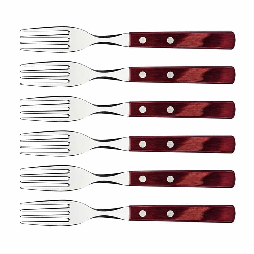Tenedor De Asado Tramontina Polywood Madera X6 Unid