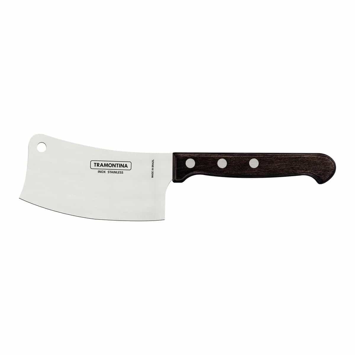 Hachuela De Cocina Tramontina Polywood Acero Inox 4 PuLG