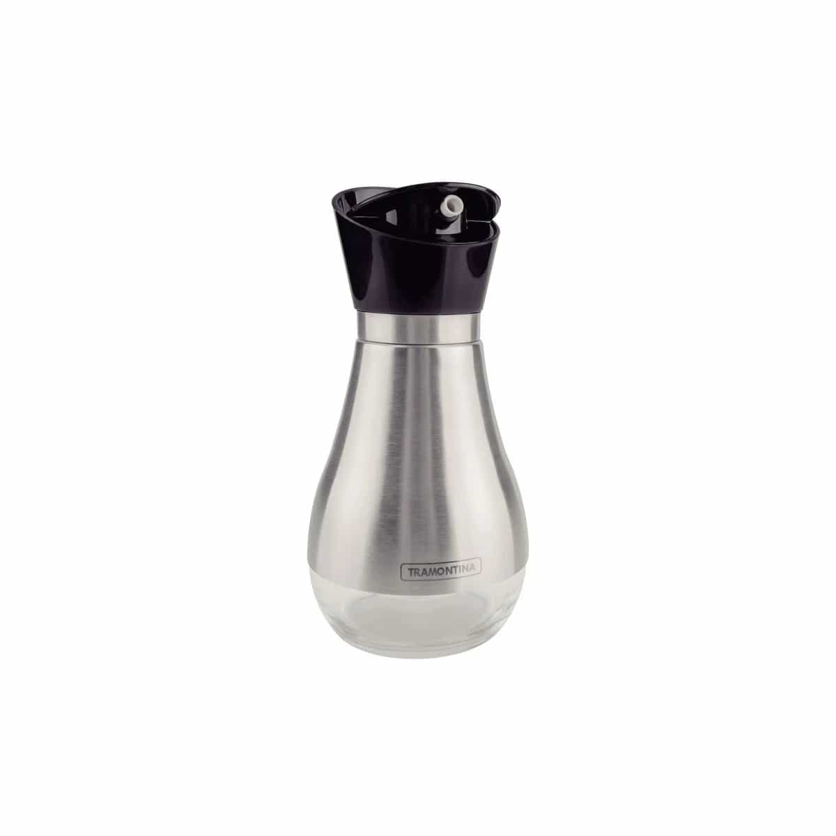 Aceitera y vinagrera de vidrio y acero inoxidable Tramontina Realce 390 ml