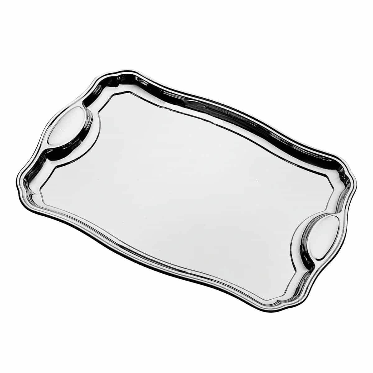 Bandeja rectangular de acero inoxidable con asas Tramontina Classic 49 x 34 cm
