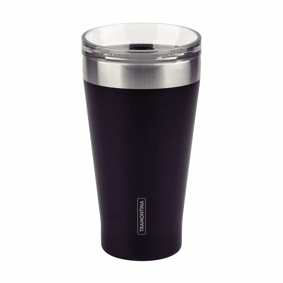 Vaso Termico Tramontina Exata Acero Inoxidable Negro 550 ml