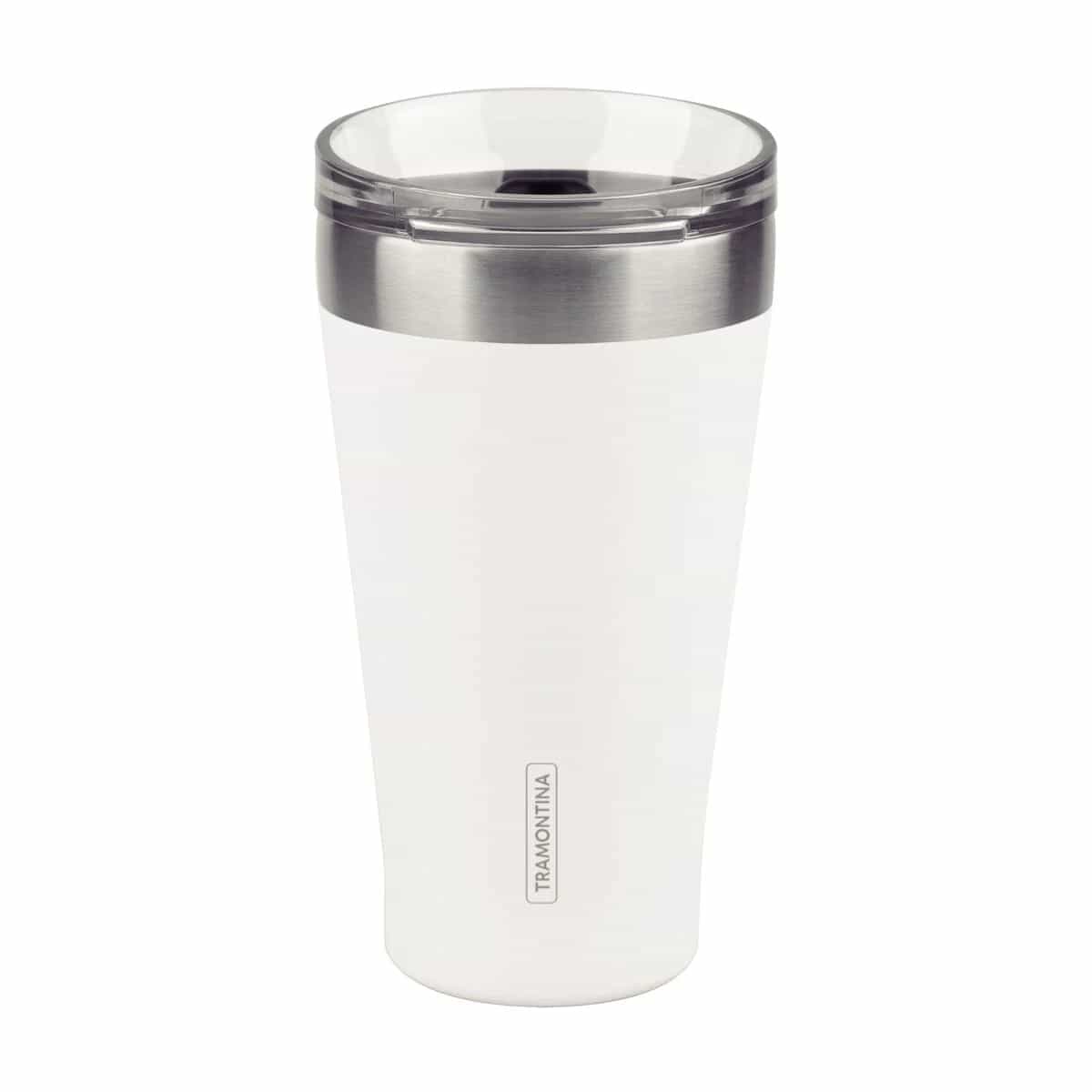 Vaso Termico Tramontina Exata Acero Inoxidable Blanco 550 ml
