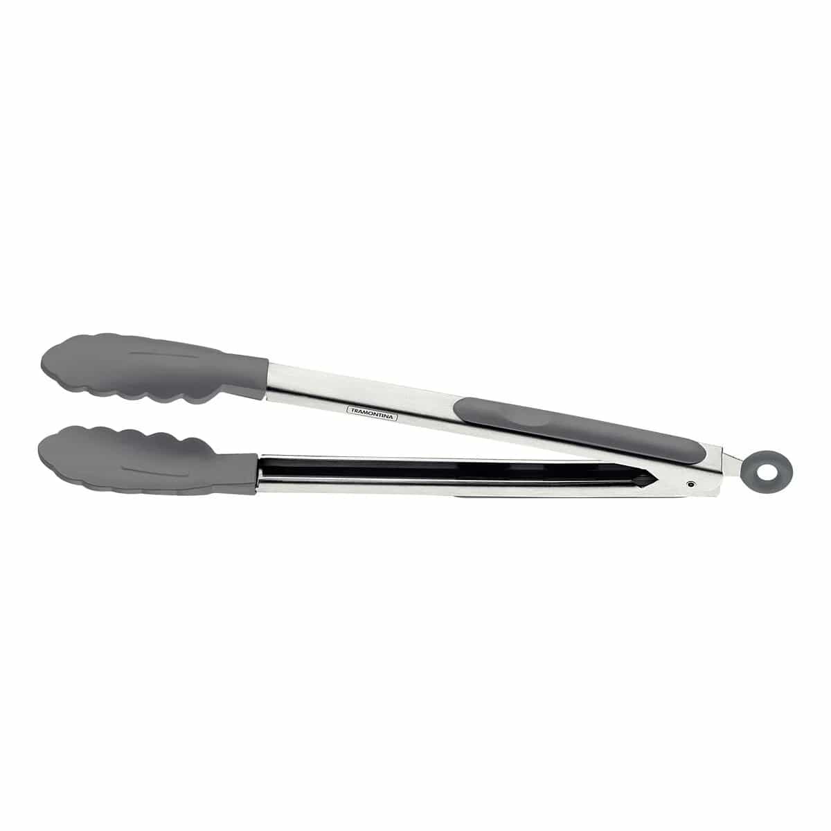 Pinza multiuso de silicona y acero inoxidable Tramontina Moldê 35 cm gris