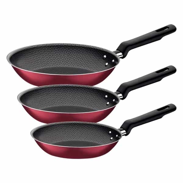 Juego De Sartenes Tramontina Teflon Antiadhere Loreto 3 Pz