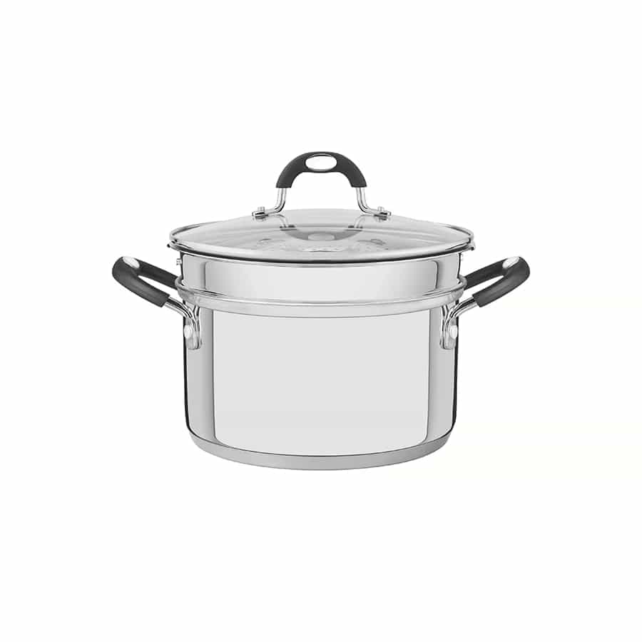 Cacerola Olla Tramontina Induccion Con Vaporera 20 Cm 3,6 L