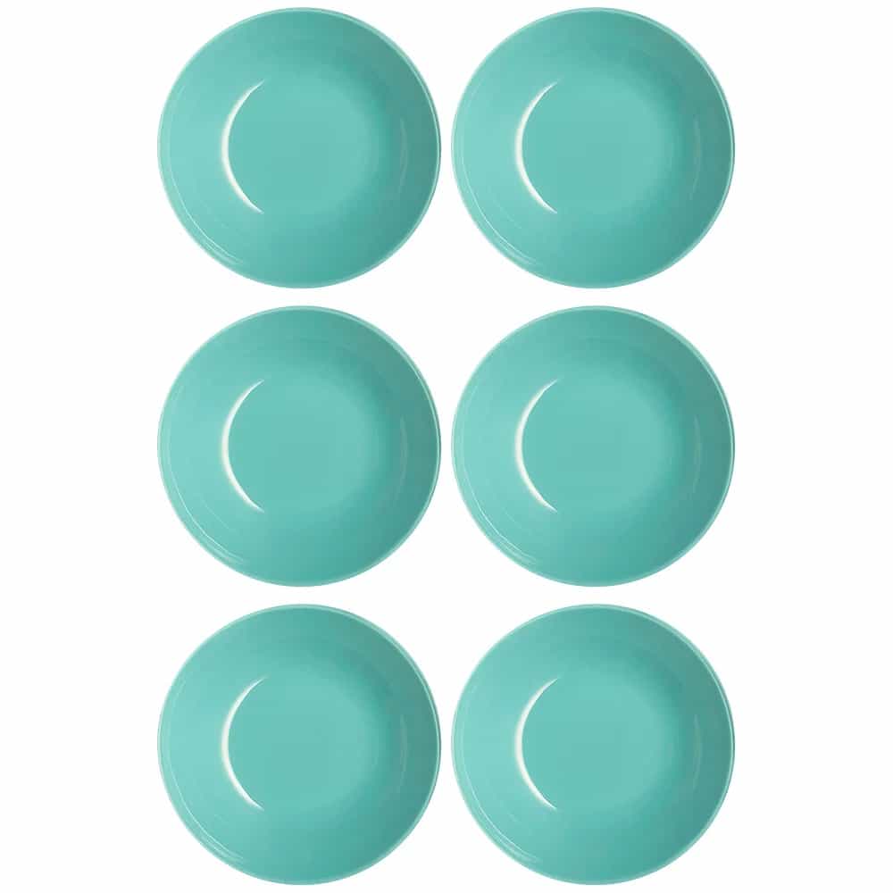 Plato Hondo Vidrio 20 Cm Luminarc X6 Unid Arty Templado