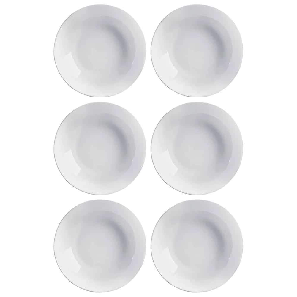 Plato Hondo Vidrio 20 Cm Luminarc Granit Diwali X6 Unid
