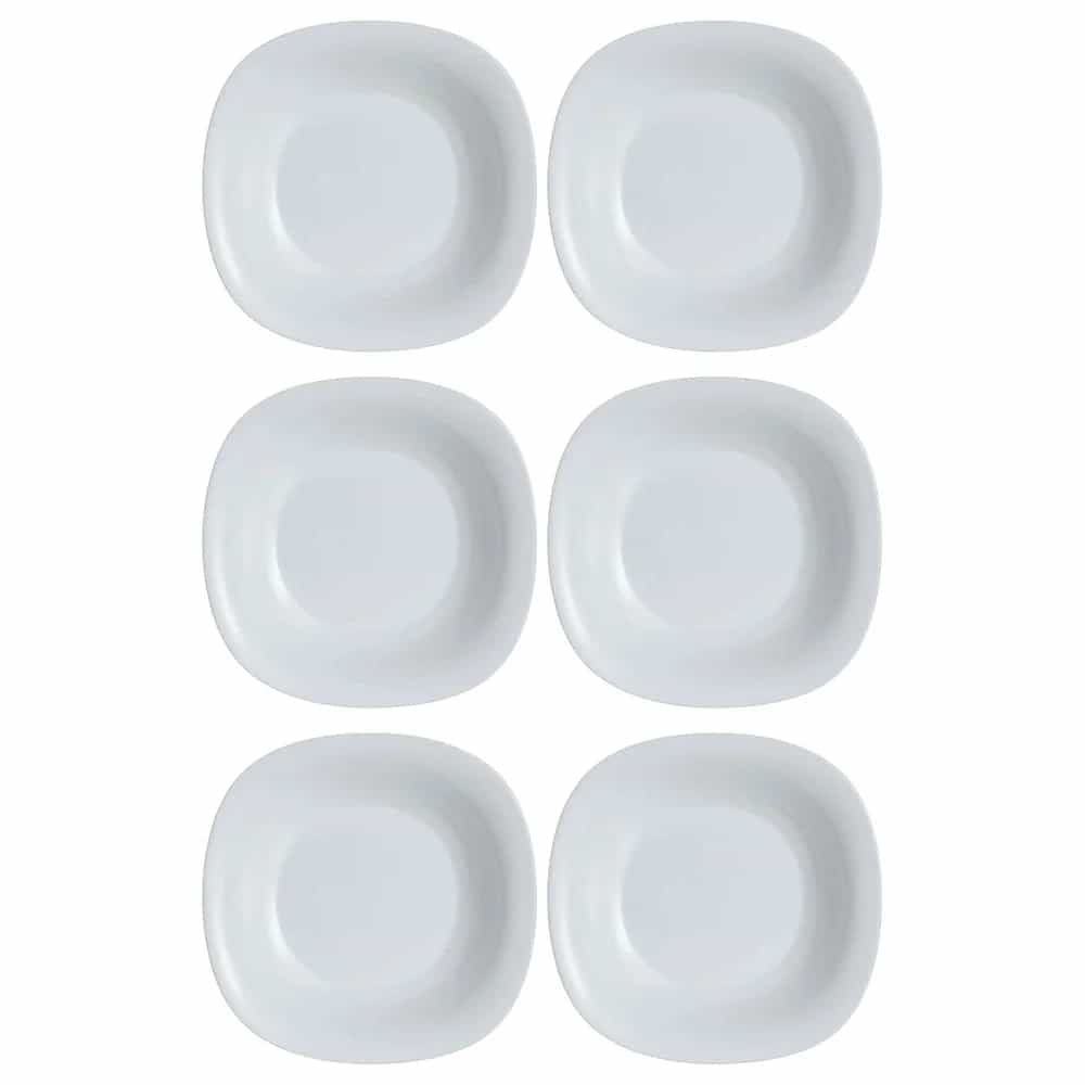 Plato Hondo Vidrio Luminarc 21 Cm Granite Carine X6 Unid