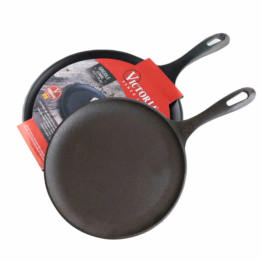 Sarten Comal Hierro Fundido Esmaltado 26.5 Cm Victoria