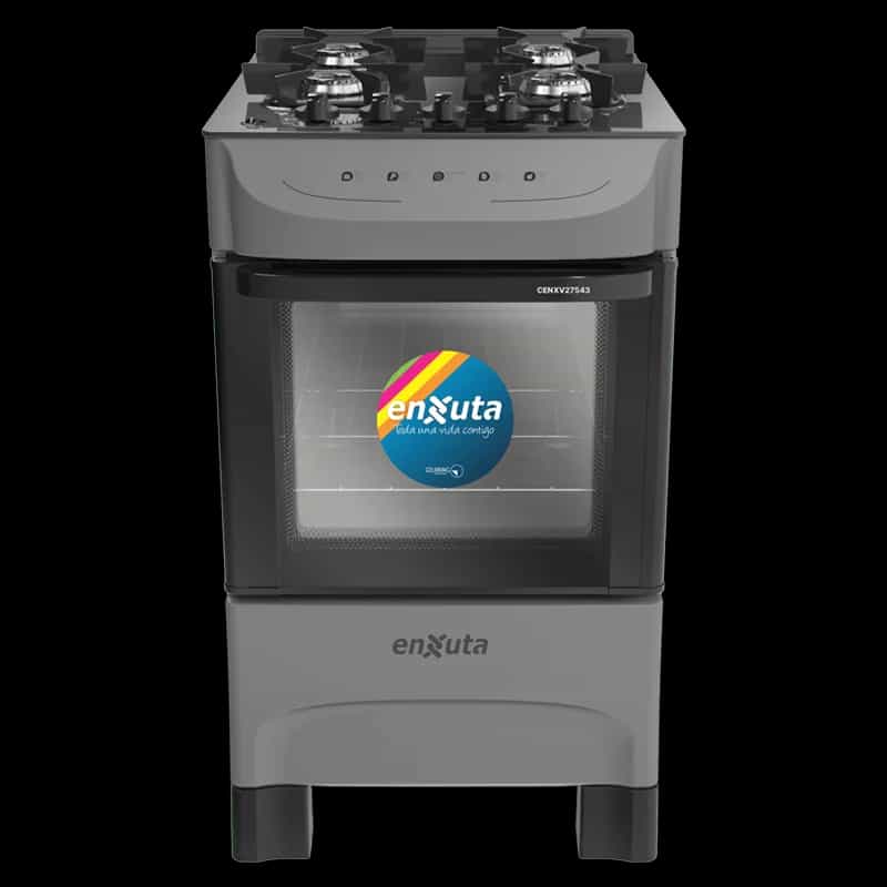 Cocina Multigas - Mesada de vidrio negro