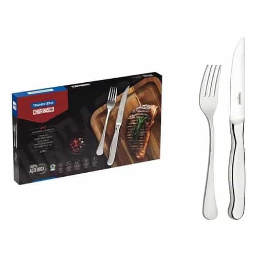 Set Para Barbacoa Tramontina Zurique Acero Inoxidable 12 Piezas