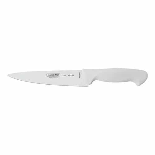 Cuchillo De Cocina Tramontina Premium Acero Inoxidable 15 Cm Blanco