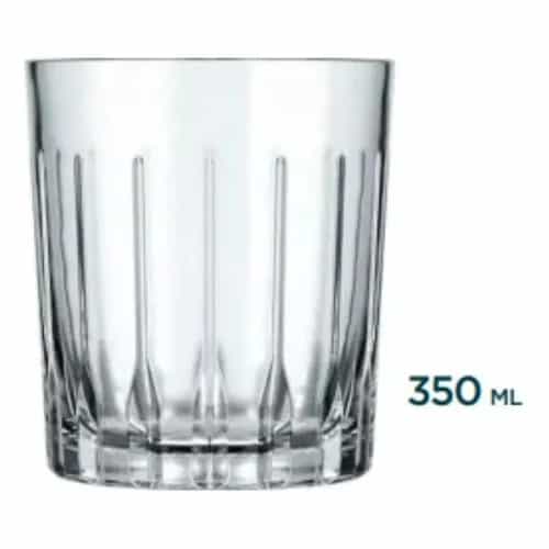 Set X12 Vasos Nadir Madrid Whisky Vidrio Labrado 350 Ml