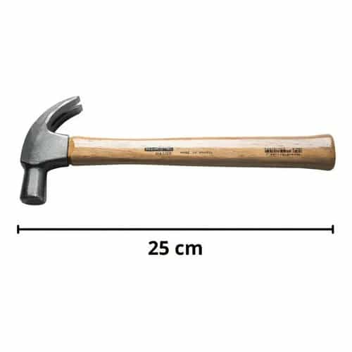 Martillo de uña Basic con mango de madera Tramontina Master 18 mm