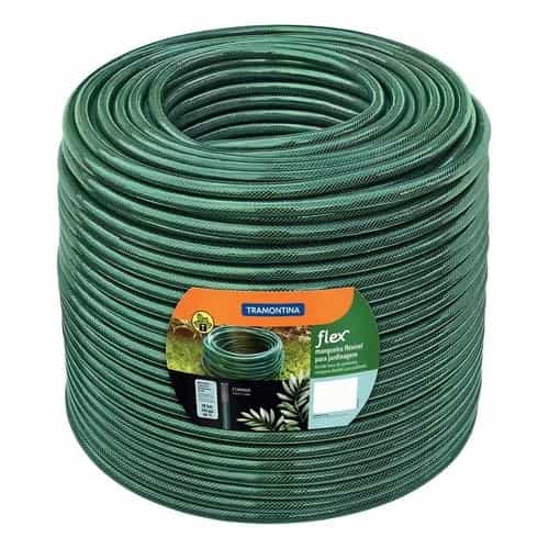 Manguera de PVC reforzada para jardín Tramontina Flex 100 m