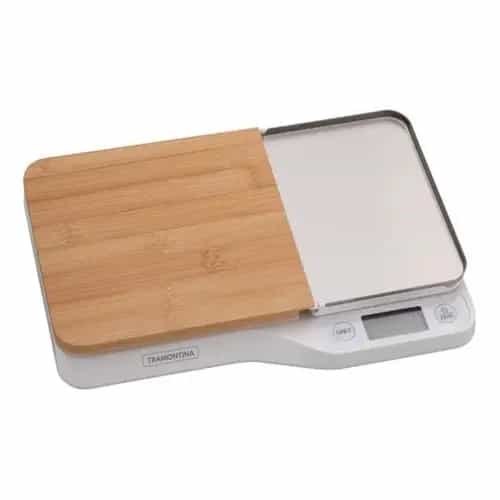Balanza digital de cocina con tabla y bandeja Tramontina Adatto 5 kg