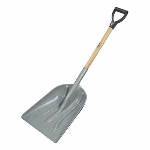 Pala plástica con mango de madera Tramontina 79 cm gris