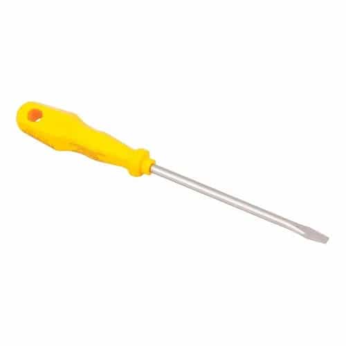Destornillador de punta plana y mango amarillo Tramontina Master 1/4 × 5 pulgadas