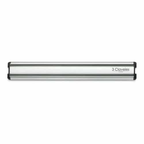 Barra Soporte Magnético 3 Claveles 30 Cm Para Cuchillos